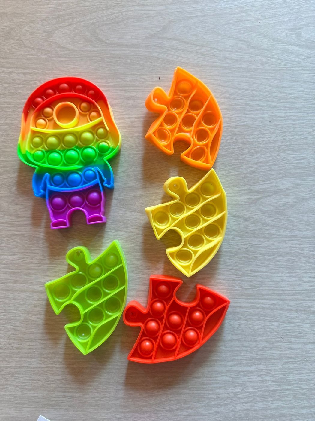 Bloques Pop It para armar figuras