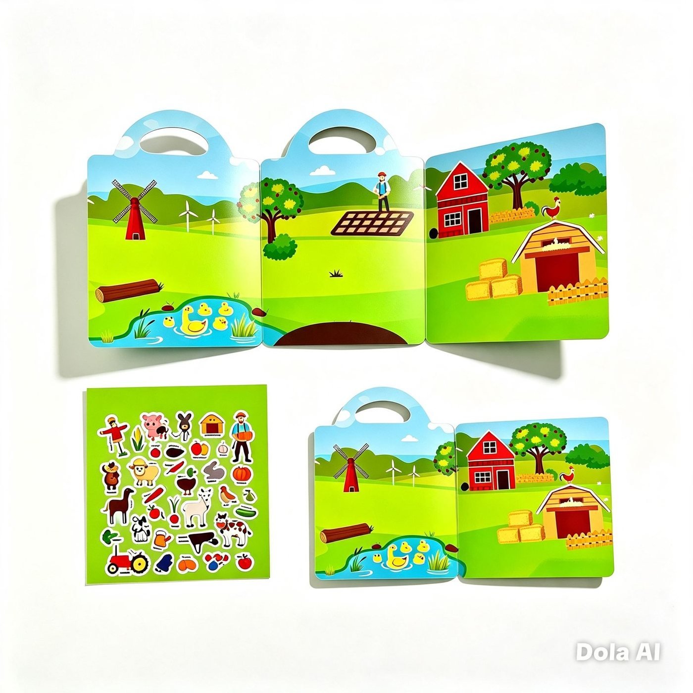 Bolsas de regalo de papel con calcomanías para fiestas infantiles