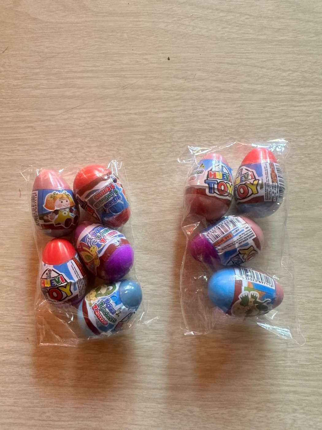 Canicas de colores en bolsita