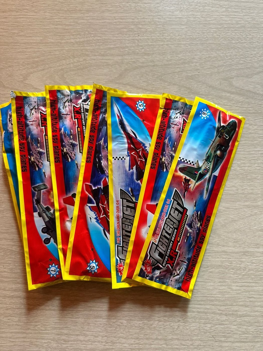 Sobres de tarjetas coleccionables